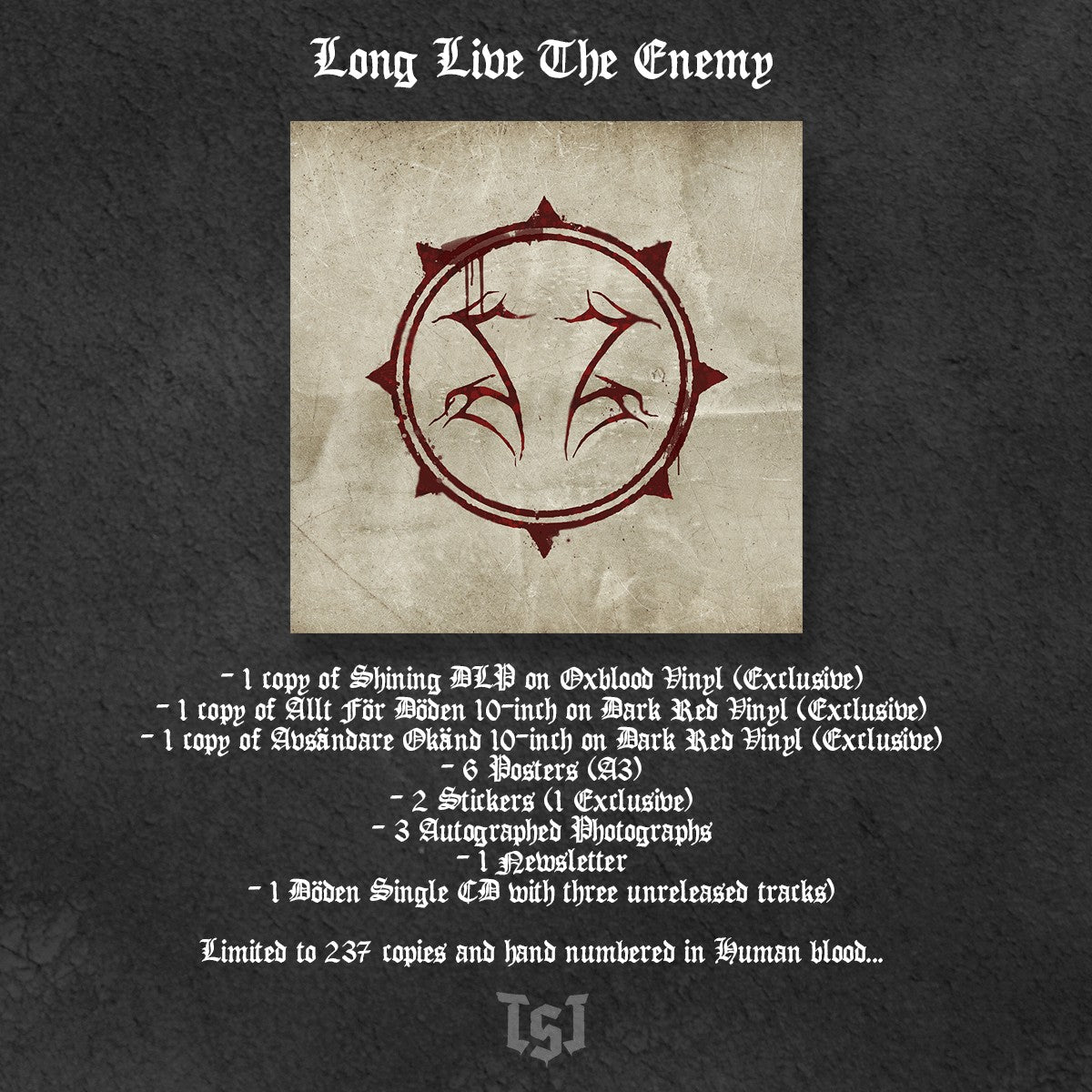 SHINING - Long Live The Enemy LP-BOX