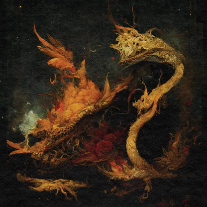 THE OMINOUS CIRCLE - Cloven Tongues of Fire LP (ORANGE)