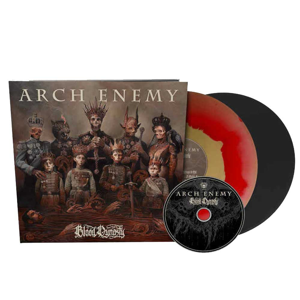 ARCH ENEMY - Blood Dynasty - Deluxe Artbook Red Golden Split 2- LP (PREORDER)