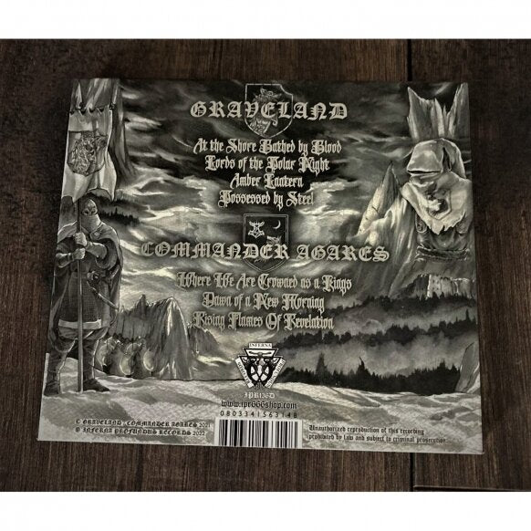 GRAVELAND / COMMANDER AGARES - Awakening of the Storms SPLIT CD