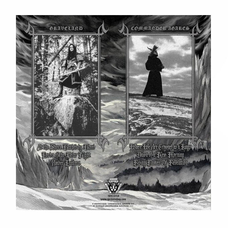 GRAVELAND / COMMANDER AGARES - Awakening of the Storms SPLIT LP