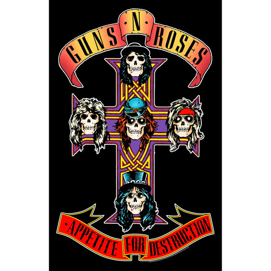 GUNS N ROSES - Appetite For Destruction TEXTILE POSTER