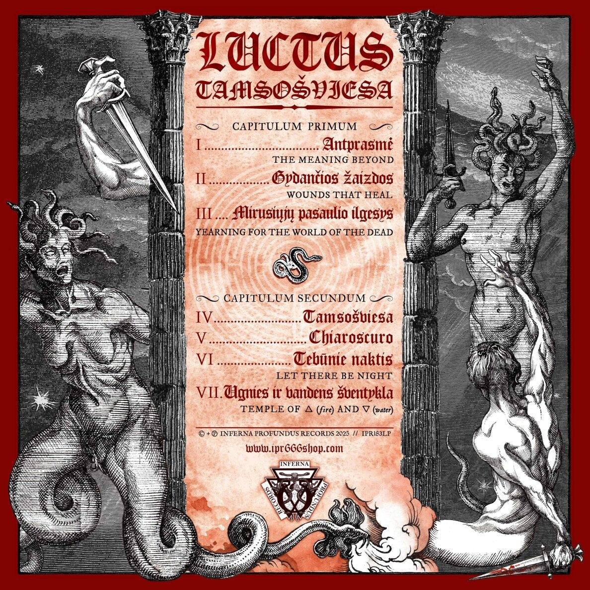 LUCTUS - Tamsošviesa LP (PREORDER)