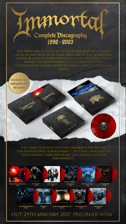 IMMORTAL - Complete Discography 1992-2023 13 LP BOX (SMOKE) (PREORDER)