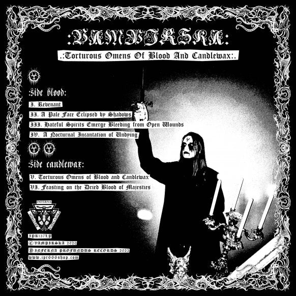VAMPIRSKA - Torturous Omens of Blood and Candlewax LP