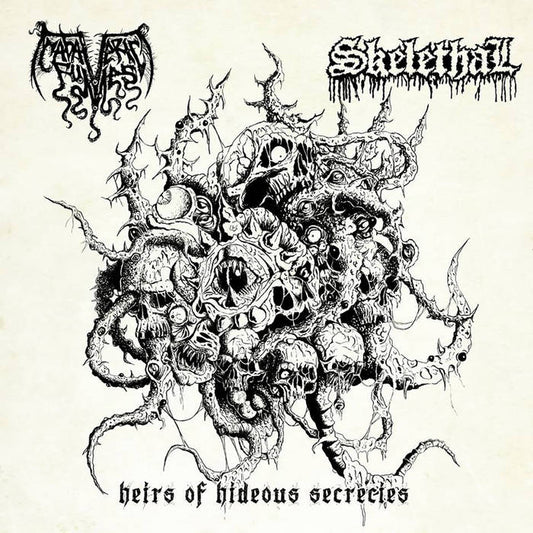 SKELETHAL / CADAVERIC FUMES - Heirs Of Hideous Secrecies 7" EP