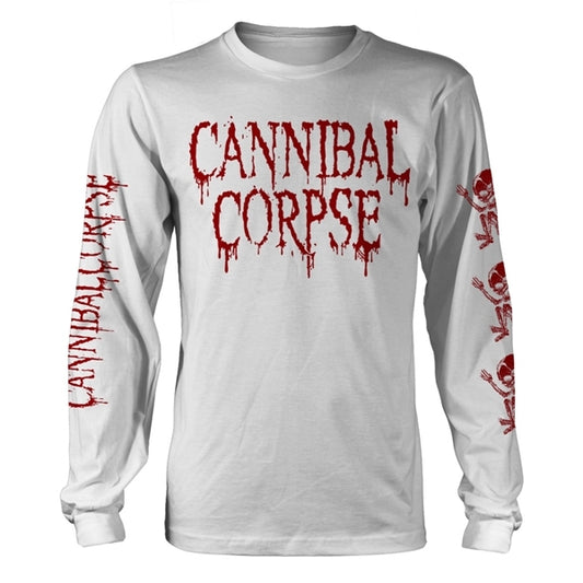 CANNIBAL CORPSE - Butchered At Birth WHITE LONGSLEEVE