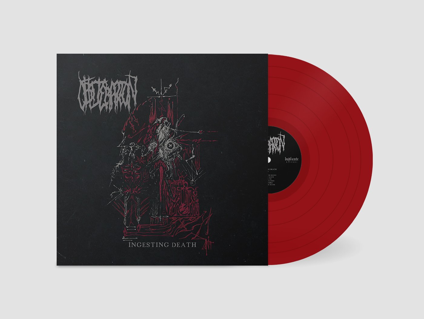 OBLITERATION - Ingesting Death LP (RED)