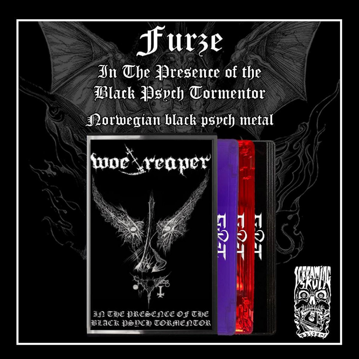 FURZE - In The Presence of the Black Psych Tormentor BLACK TAPE