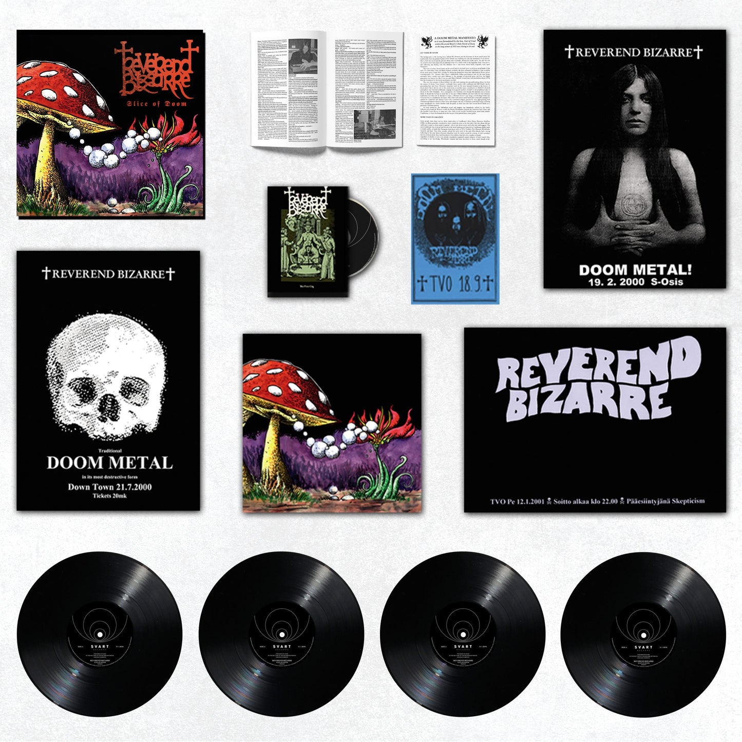 REVEREND BIZARRE - Slice Of Doom 4LP/DVD BOX