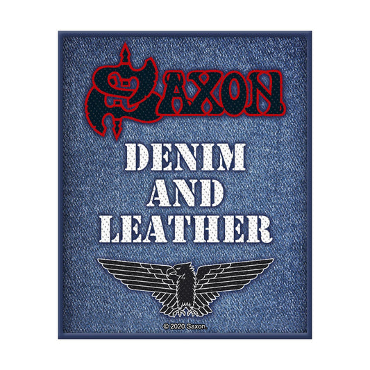 SAXON - Denim And Leather PATCH
