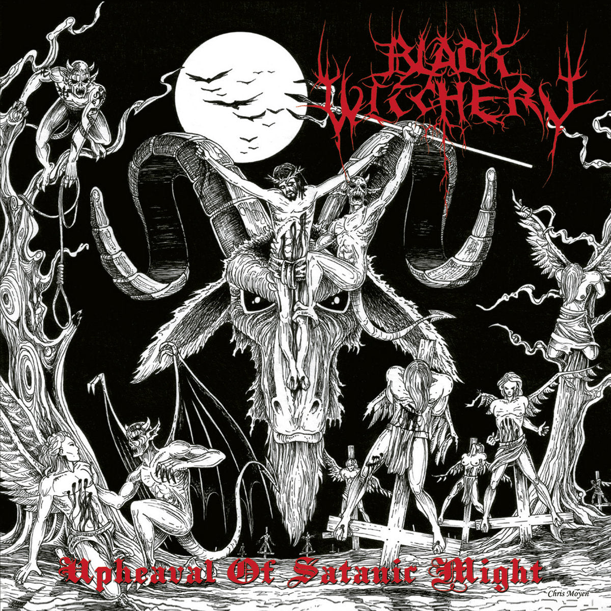 BLACK WITCHERY - Upheaval Of Satanic Might LP (MARBLE)