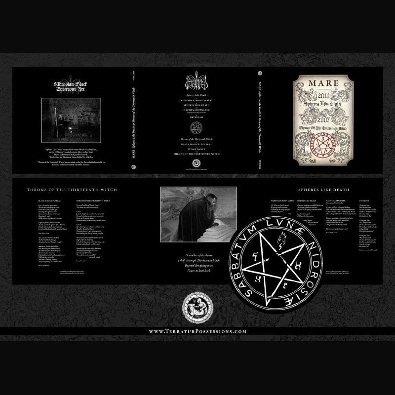 MARE - Spheres Like Death & Throne Of The Thirteenth Witch CD